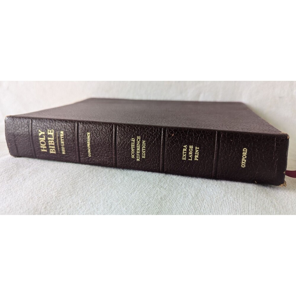 The Scofield Reference Bible KJV Extra Large Print 1945 Burgundy Bonded Leather